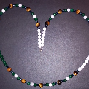 Colier handmade cu pietre semipretioase si accesorii argint, Bijuterii, Coliere, Coliere lungi, Altele, ARTYNOS