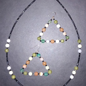 Set handmade cu pietre semipretioase si argint, Bijuterii, Seturi de bijuterii, , Set handmade cu agat, jad si accesorii argint
Pt orice detalii va astept cu mesaj., ARTYNOS