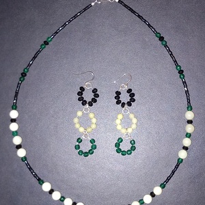 Set handmade cu pietre semipretioase si argint, Bijuterii, Seturi de bijuterii, , Set handmade cu pietre semipretioase: jad, onix, agat si accesorii argint.
Pt orice detalii te aste..., ARTYNOS