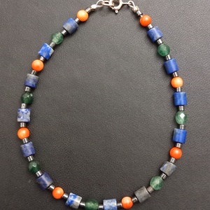 Bratara handmade cu pietre semipretioase si argint - bijuterii - brățări - brățară cu mărgele - Artynos.ro