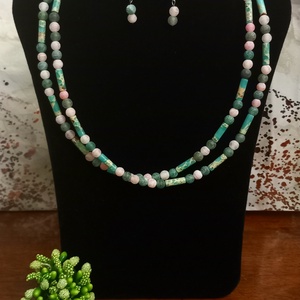 Set handmade cu pietre semipretioase si argint - Artynos.ro