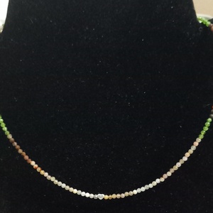 Colier choker cu agat, peridot si argint - Artynos.ro