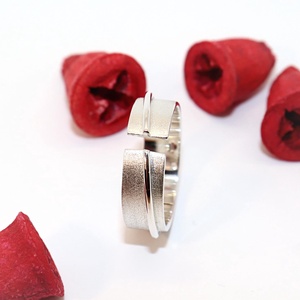 Inel cu sârmă, inel din argint, mărimea 58, reglabil (EGY.173) - bijuterii - inele - inele din argint - Artynos.ro