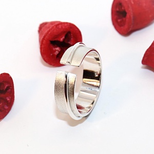 Inel cu sarma, inel din argint, marimea 58, reglabil (EGY.173), Bijuterii, Inele, Inele din argint, Confectionarea bijuteriilor, Giuvaergiu, ARTYNOS