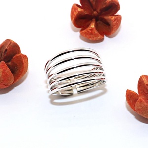 Inel din argint pentru femei, marimea 63, reglabil (EGY.155), Bijuterii, Inele, Inele statement, Confectionarea bijuteriilor, Giuvaergiu, ARTYNOS