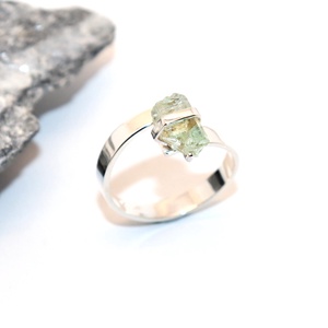 Beryl, inel de damă din argint, mărimea 56, reglabil (EGY.194) - bijuterii - inele - inele din argint - Artynos.ro