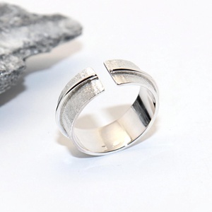 Inel din sarma, inel din argint pentru femei, marimea 55, reglabil (EGY.215), Bijuterii, Inele, Inele din argint, Confectionarea bijuteriilor, Giuvaergiu, ARTYNOS