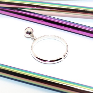 Inel cu minge zgâriată în mișcare, inel de damă din argint, mărimea 61, reglabil (EGY.228) - bijuterii - inele - inele statement - Artynos.ro