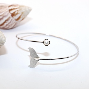 Bratara de dama din argint cu aripioara de delfin, 19 cm, reglabila (EK.034) - Artynos.ro
