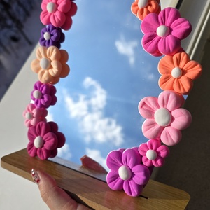 Oglinda handmade Esența primăverii - casă & stil de viață - accesorii pentru decorat casa - oglinzi perete, oglinzi decor - Artynos.ro
