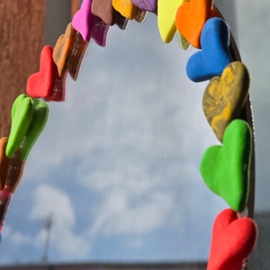 Oglinda handmade Love is Love - casă & stil de viață - accesorii pentru decorat casa - oglinzi perete, oglinzi decor - Artynos.ro