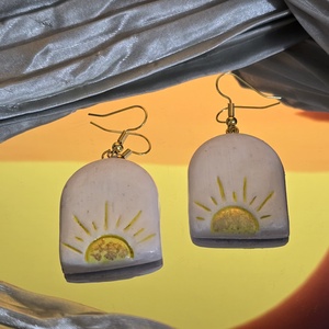 Shine On, Bijuterii, Cercei, Cercei agatati, Lucrare cu argila, ARTYNOS