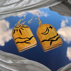 Golden Dusk - bijuterii - cercei - cercei și ornamente pentru urechi - Artynos.ro