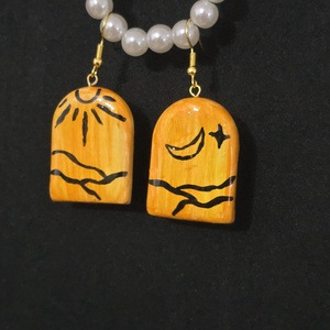 Golden Dusk - bijuterii - cercei - cercei și ornamente pentru urechi - Artynos.ro