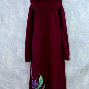 Rochie pictata, unicat, Îmbrăcăminte și modă, Haine damă, Rochie, dintr-o bucată, Pictură, ARTYNOS