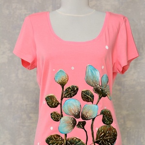Tricou pictat, Joy Collection, Imbracaminte si moda, Haine dama, Tricou si top de dama, Pictura, ARTYNOS