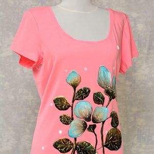 Tricou pictat, Joy Collection - îmbrăcăminte și modă - haine damă - tricou și top de damă - Artynos.ro