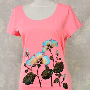 Tricou pictat, Joy Collection, Imbracaminte si moda, Haine dama, Tricou si top de dama, Pictura, ARTYNOS
