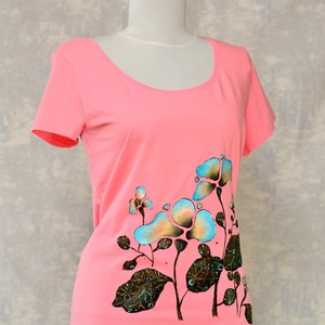 Tricou pictat, Joy Collection - îmbrăcăminte și modă - haine damă - tricou și top de damă - Artynos.ro