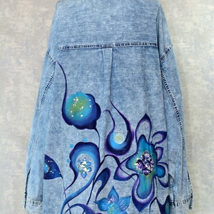 Camasa pictata, unicat, Imbracaminte si moda, Haine dama, Tricou si top de dama, Pictura, ARTYNOS