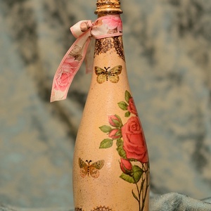 Sticlă Trandafiri vintage - casă & stil de viață - accesorii pentru decorat casa - decorațiuni de masă și decorațiuni pentru rafturi  - sticle ornamentale - Artynos.ro