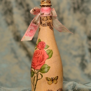 Sticlă Trandafiri vintage - casă & stil de viață - accesorii pentru decorat casa - decorațiuni de masă și decorațiuni pentru rafturi  - sticle ornamentale - Artynos.ro