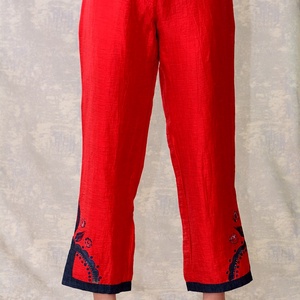Pantaloni cu pictura abstracta, unicat - Artynos.ro
