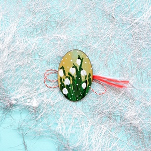 Broșă: Ghiocei  - bijuterii - mărțișor - Artynos.ro