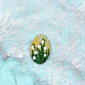 Broșă: Ghiocei  - bijuterii - mărțișor - Artynos.ro