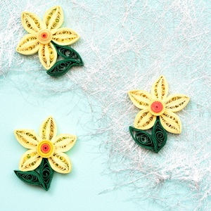 Brosa: Narcise, Bijuterii, Martisor, Altele, Arta de hartie, ARTYNOS