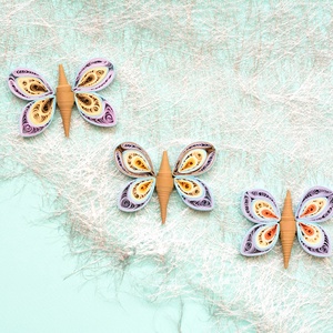 Brosa: Fluturi, Bijuterii, Martisor, Arta de hartie, ARTYNOS