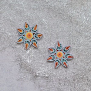 Brosa: Mandala/Floare, Bijuterii, Martisor, Arta de hartie, ARTYNOS