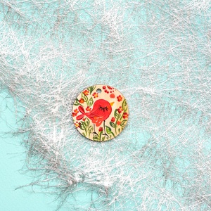 Pandantiv pictat, unicat - bijuterii - coliere - pandative - Artynos.ro