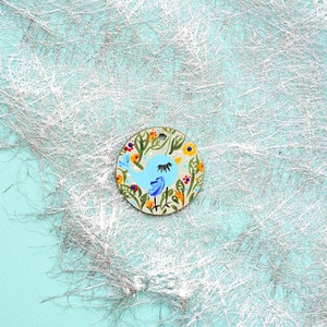 Pandantiv pictat, unicat - bijuterii - coliere - pandative - Artynos.ro