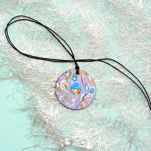 Pandantiv pictat, unicat, Bijuterii, Coliere, Pandative, Pictura, ARTYNOS