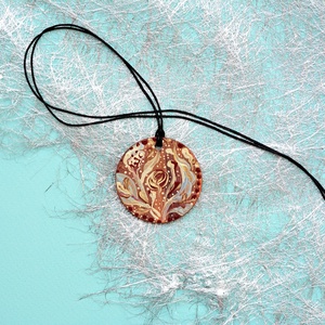 Pandantiv pictat, unicat, Bijuterii, Coliere, Pandative, Pictura, ARTYNOS