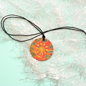 Pandantiv pictat, unicat, Bijuterii, Coliere, Pandative, Pictura, ARTYNOS