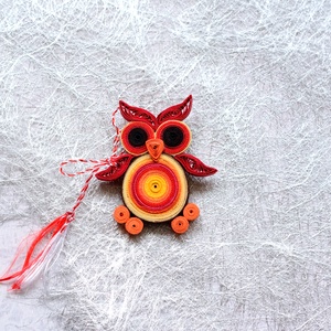 Broșă: Bufnițe - bijuterii - mărțișor - Artynos.ro