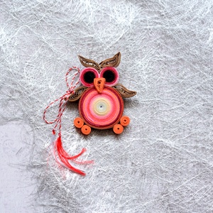 Broșă: Bufniță - bijuterii - mărțișor - Artynos.ro