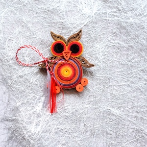 Broșă: Bufniță - bijuterii - mărțișor - Artynos.ro