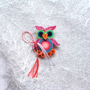 Broșă: Bufniță - bijuterii - mărțișor - Artynos.ro