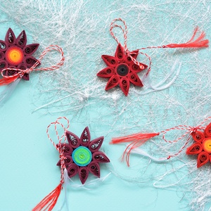 Brosa: Mandala/Floare, Bijuterii, Martisor, Arta de hartie, ARTYNOS