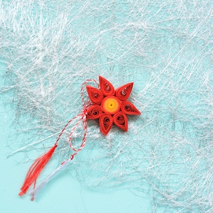 Broșă: Mandală/Floare - bijuterii - mărțișor - Artynos.ro