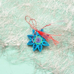 Broșă: Mandală/Floare - bijuterii - mărțișor - Artynos.ro