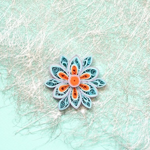 Brosa: Floare, Bijuterii, Martisor, Arta de hartie, ARTYNOS