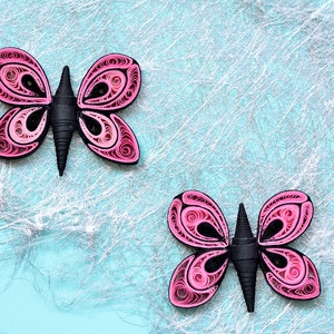 Brosa: Fluturi, Bijuterii, Martisor, Arta de hartie, ARTYNOS