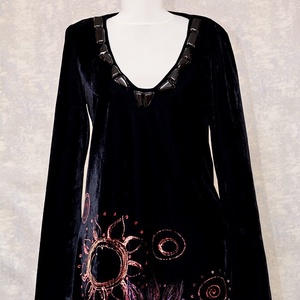 Bluza cu pictura abstracta, unicat, Imbracaminte si moda, Haine dama, Bluze dama, Pictura, ARTYNOS