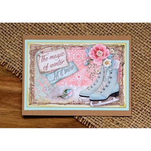Felicitare: Vintage Christmas - crăciun - accesorii cadou de crăciun - felicitări de crăciun - Artynos.ro