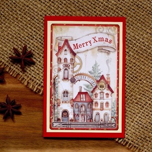 Felicitare : Merry Xmas - crăciun - accesorii cadou de crăciun - felicitări de crăciun - Artynos.ro