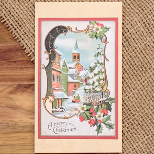 Felicitare: Vintage Christmas - crăciun - accesorii cadou de crăciun - felicitări de crăciun - Artynos.ro